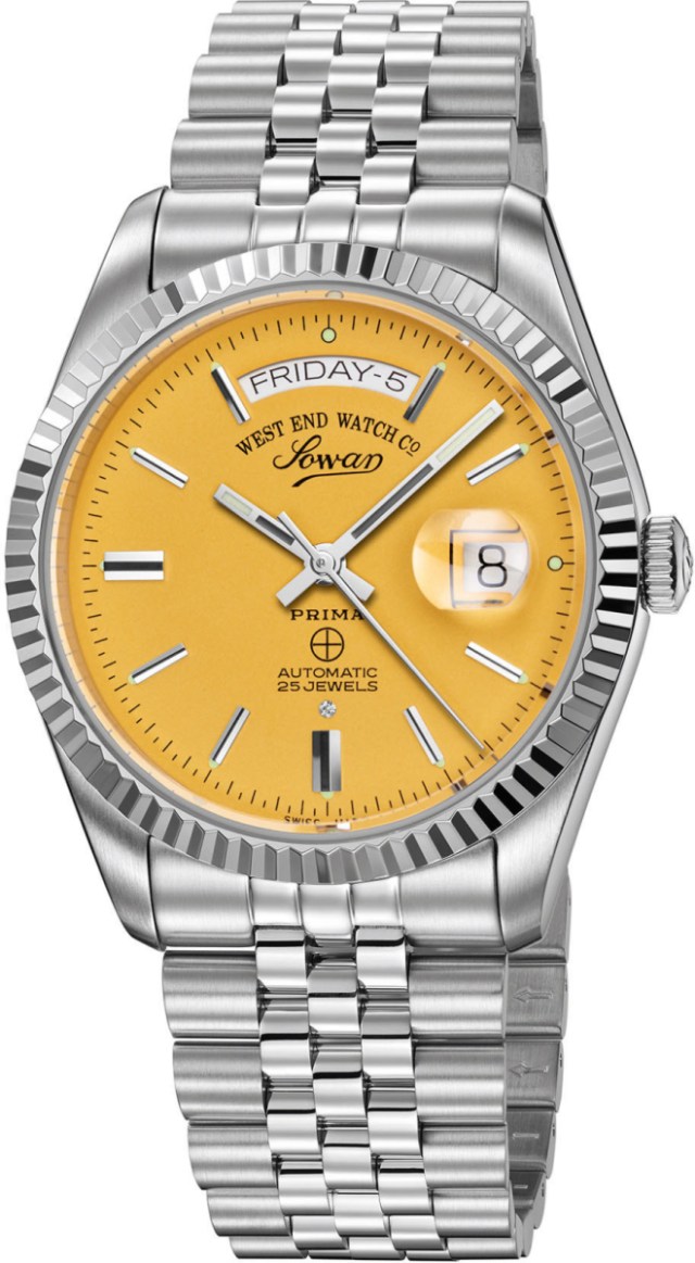 West End The Classic XL Yellow Dial – Swiss Watch Distributors